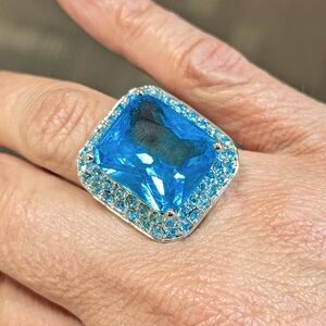 PARK LANE "Splash" Square Cut Ring, Sz 7, NWOT!!!